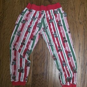 buc-cees Christmas pants youth Med